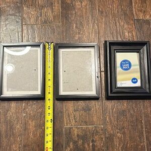 Set of Three Black Picture Frames